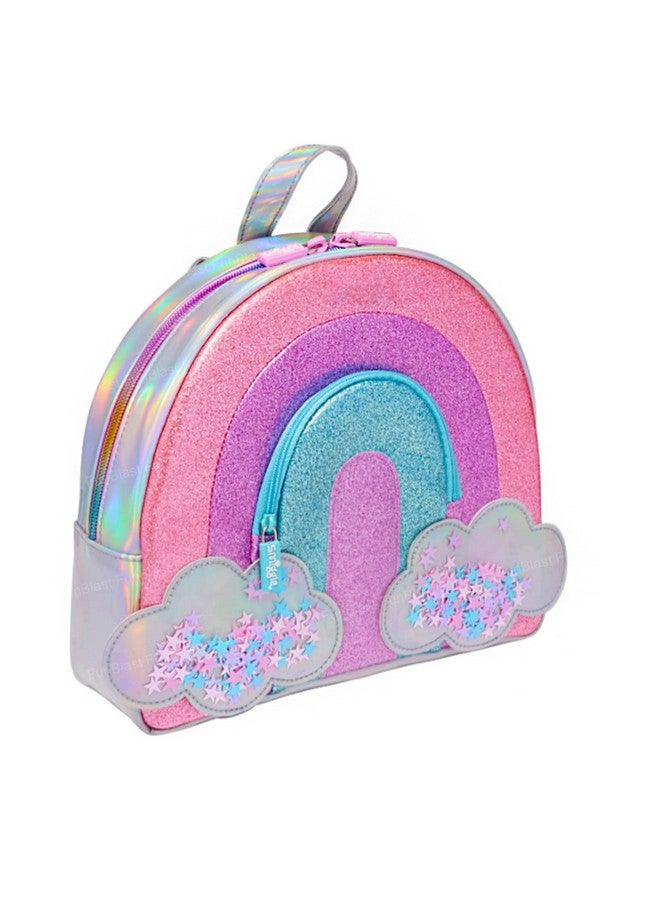 FunBlast Fancy Bag for Girls - Miniature Bags for Kids, Mini Waterproof Shoulder Backpack for Girls, Small Stylish Picnic Bag pack- 23 X 24 X 6 cm (Multicolor) (Rainbow-Bag) - Image 1