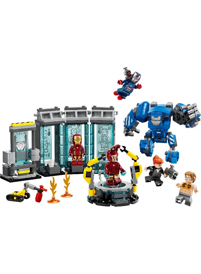 LEGO Marvel Iron Man’s Laboratory: Hall of Armor with Minifigures 76315 Building Toy Set (384 Pieces) - Image 2