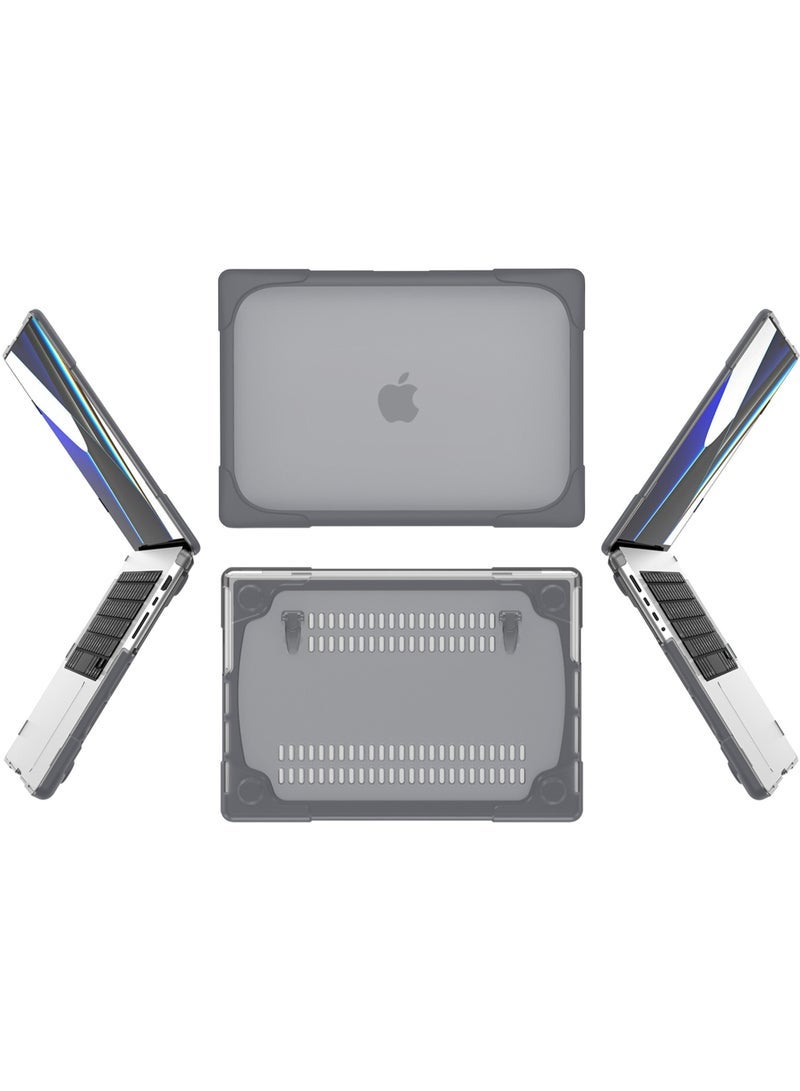 Captaintech Heavy-Duty MacBook Pro 14 Case (2021/2023 M1/M2 Pro/Max) – Dual-Layer Hard Shell with Kickstand | Models A2442 u0026 A2779 - Image 5