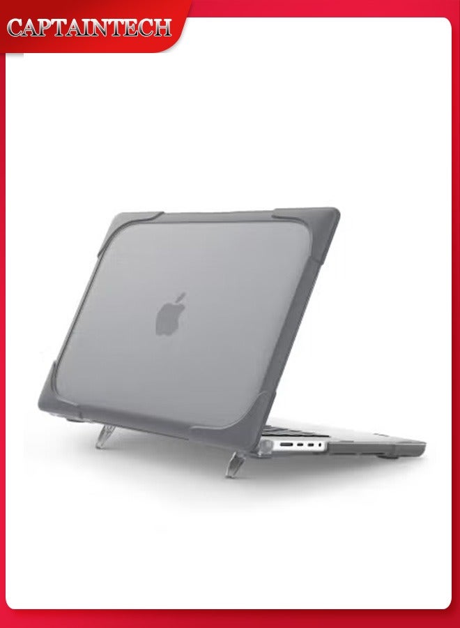 Captaintech Heavy-Duty MacBook Pro 14 Case (2021/2023 M1/M2 Pro/Max) – Dual-Layer Hard Shell with Kickstand | Models A2442 u0026 A2779 - Image 1
