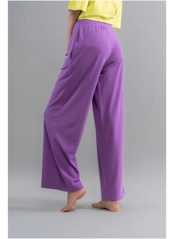 NeceSera Meadow Voilet Supima Flared Pajamas