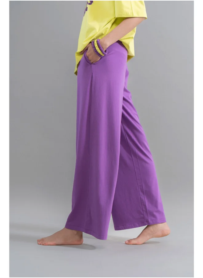 NeceSera Meadow Voilet Supima Flared Pajamas