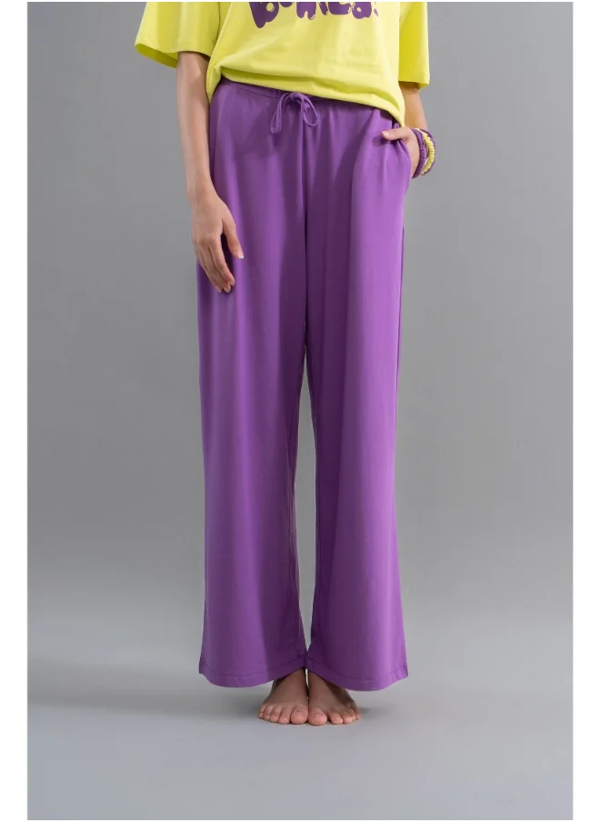 NeceSera Meadow Voilet Supima Flared Pajamas