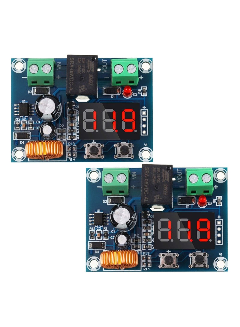 2 Pieces DC 12V-36V Voltage Protection Module Digital Low Voltage Protector Disconnect Switch Over Discharge Protection Module Output 6-60V, Low Power Disconnection - Image 1
