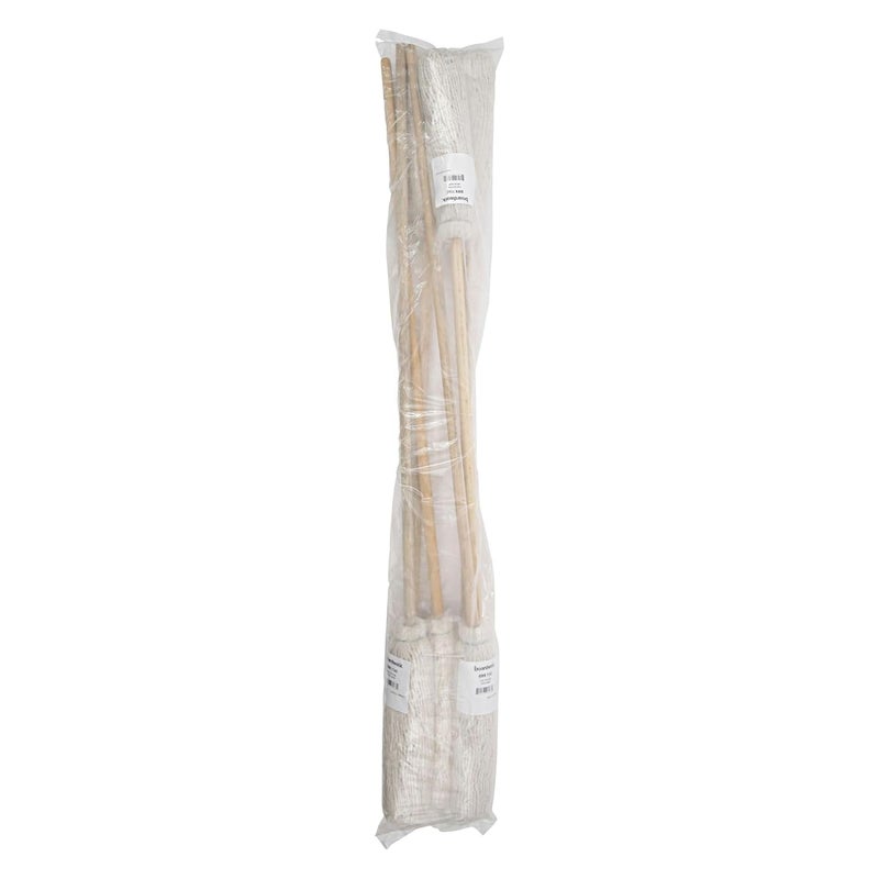 Boardwalk BWK116C 16 oz Cotton Head Deck Mop with 48 in Oak Wood Handle  White 6Carton - Image 5