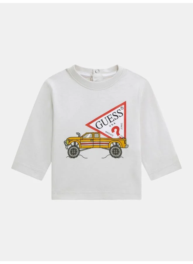 GUESS Kids Slogan Crew neck T-Shirt