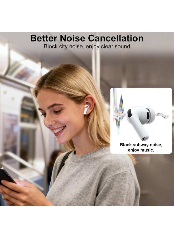 3 Pairs Replacement Ear Tips Compatible with AirPods Pro 3(2025), Soft Silicone Ear Tips for AirPods Pro 3, Add Foam Microparticle filling layer, Built-in Dust Guard Screen (S/M/L) - Image 5