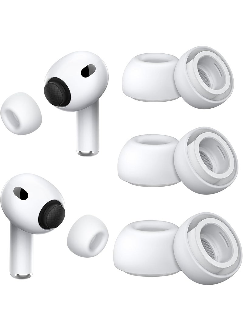 3 Pairs Replacement Ear Tips Compatible with AirPods Pro 3(2025), Soft Silicone Ear Tips for AirPods Pro 3, Add Foam Microparticle filling layer, Built-in Dust Guard Screen (S/M/L) - Image 1