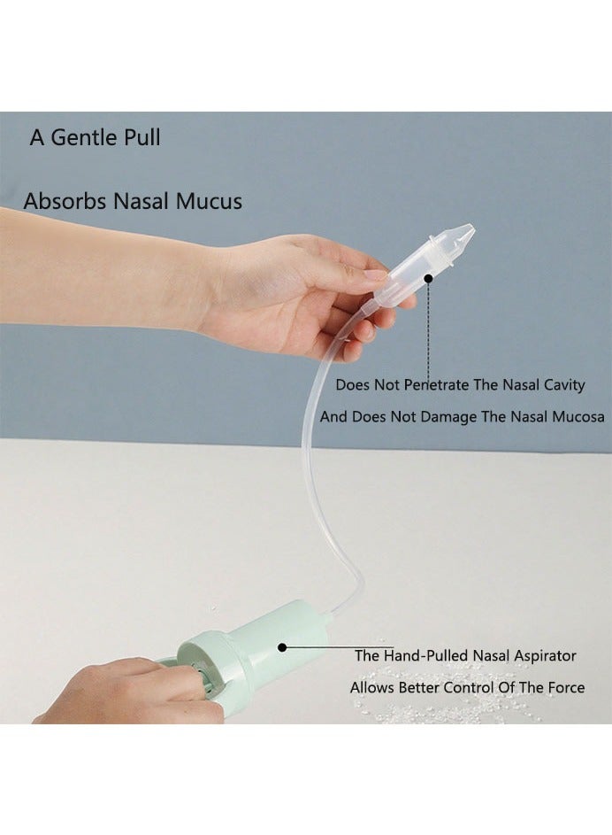 صحراء الواحة شفاط أنف الأطفال القابل للسحب - ضغط سلبي يدوي لتنظيف المخاط الأنفي وإزالة القشور الأنفية وتخفيف احتقان الأنف. - Image 2