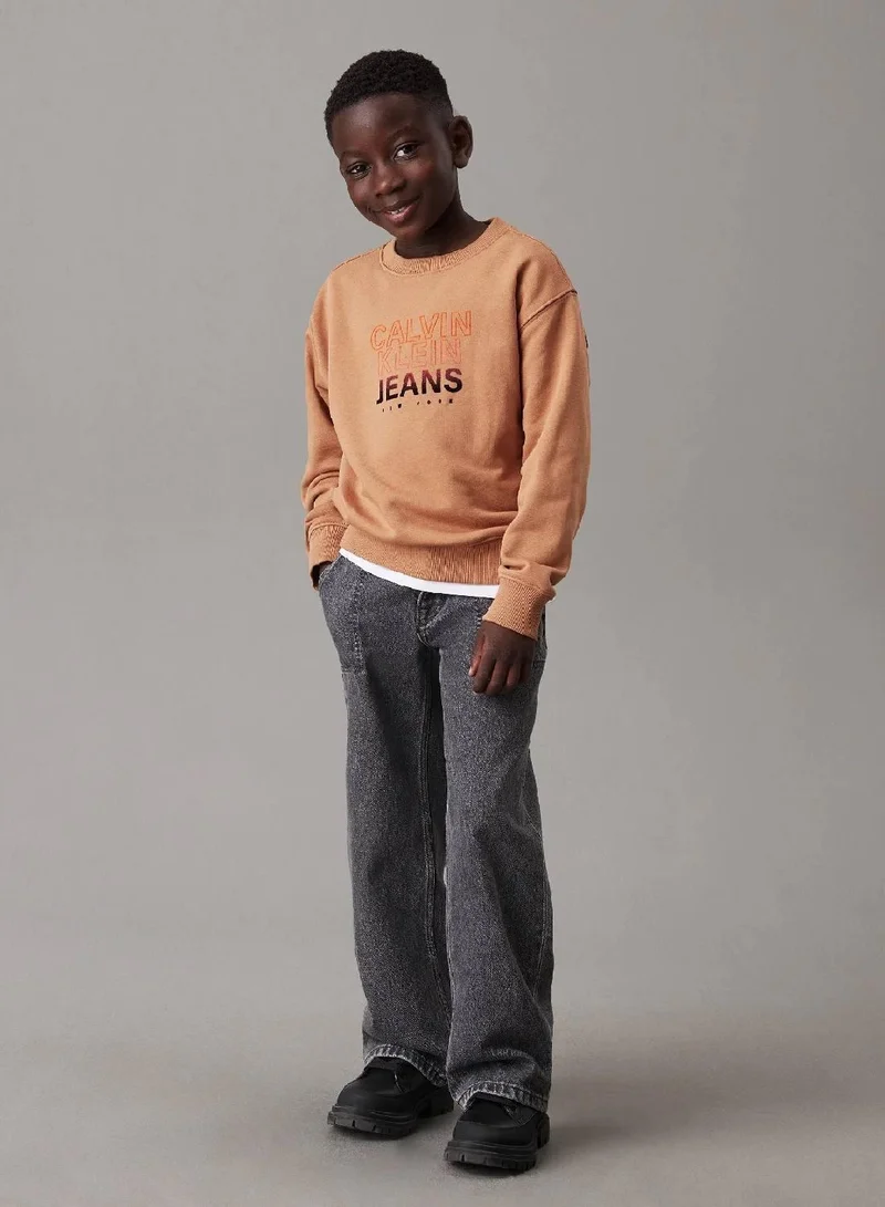 Calvin Klein Jeans  Relaxed Logo Sweatshirt for Men | Best Price UAE