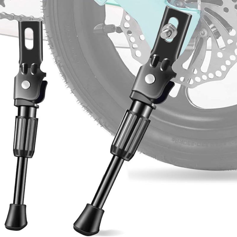Proberos ® Kids Bicycle Kickstand for 20'' Wheel, Metal Anti-Slip Spring Loaded Reinforced Metal Kickstand 10.43 inches Replacement Bike Kickstand for Kids Bike Bike Modification Accessory, Black - Image 1