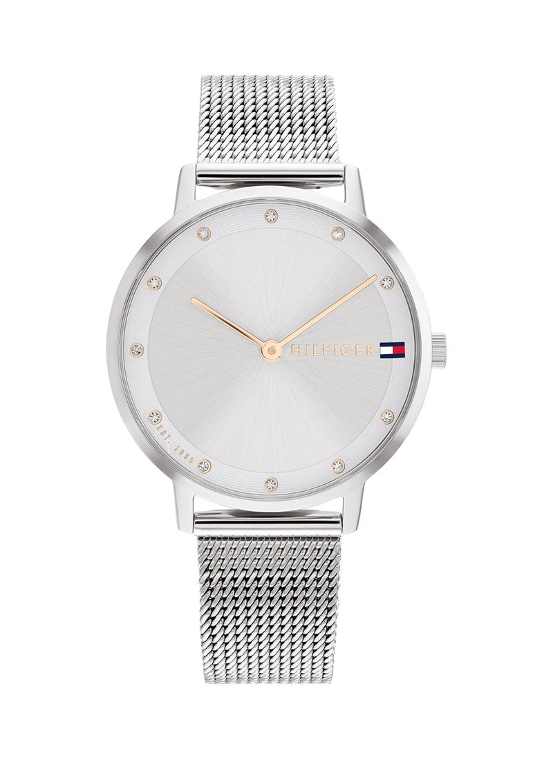 TOMMY HILFIGER ساعة يد نسائية من الستانلس ستيل بعقارب دائرية الشكل 1782665 - 35 ملم  - Image 2