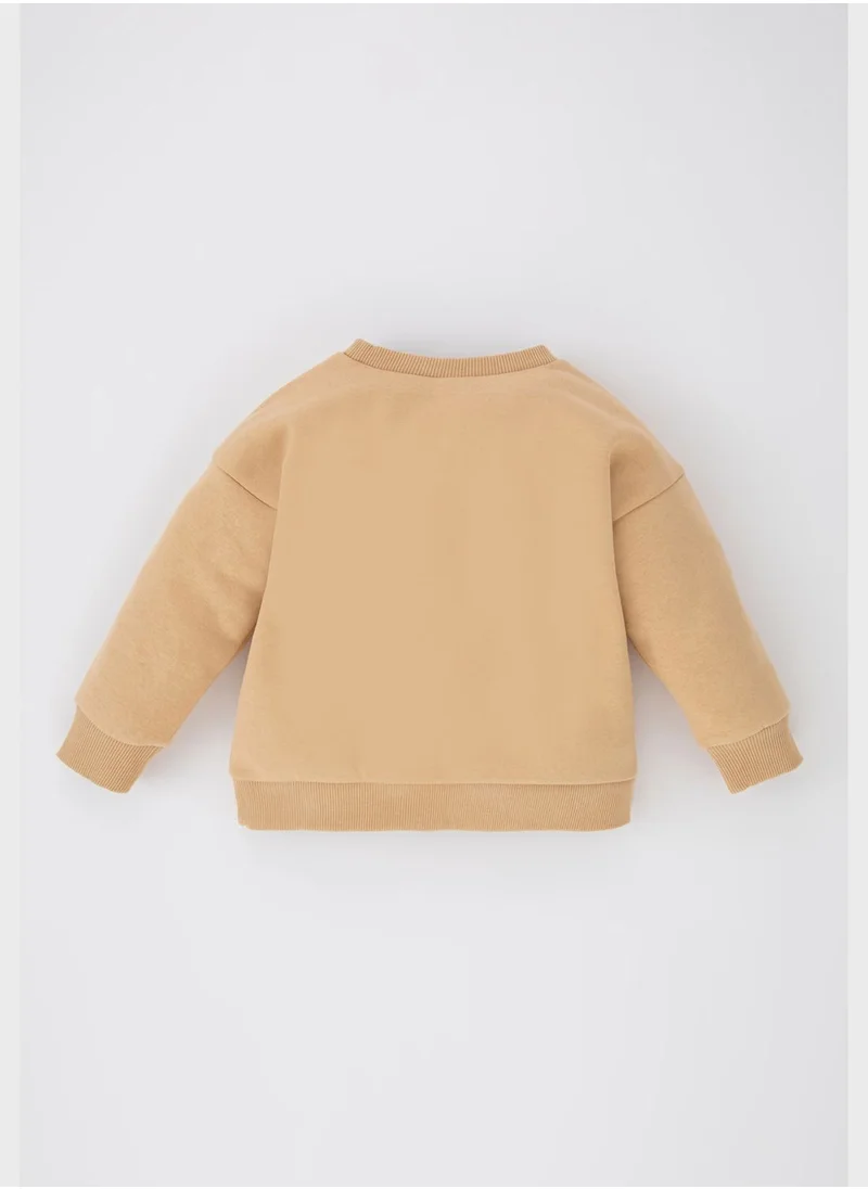 DeFacto Infant Text Print Sweatshirt