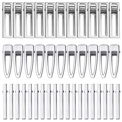 Bskifnn 60PCS Hair Clips for Silicone Resin Molds, DIY Hair Bow Clips Pearl Hairpin Hair Accessories for Girls and Women (Silver) - Image 1