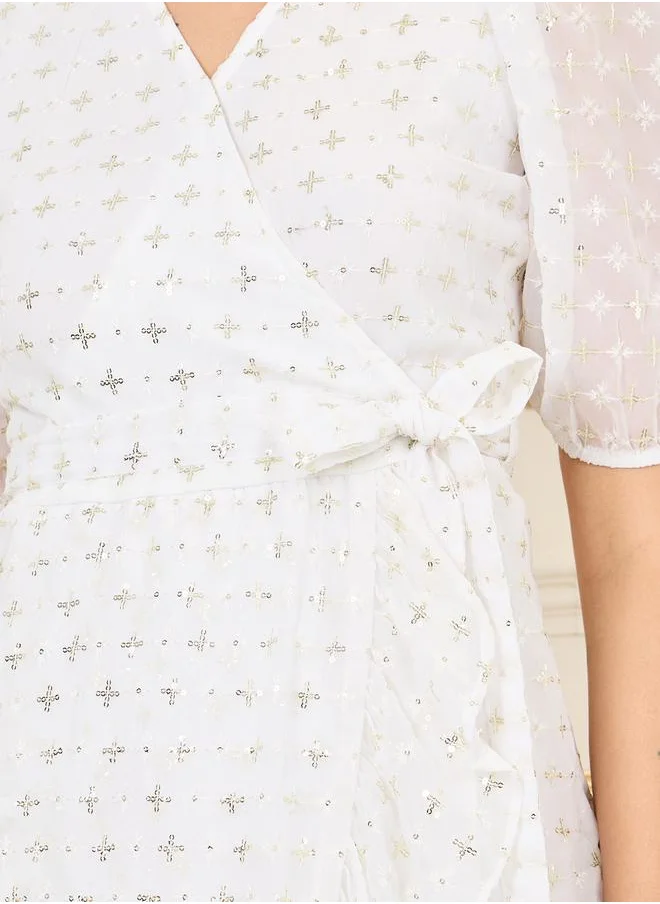 ستايلي Floral Chiffon Dress