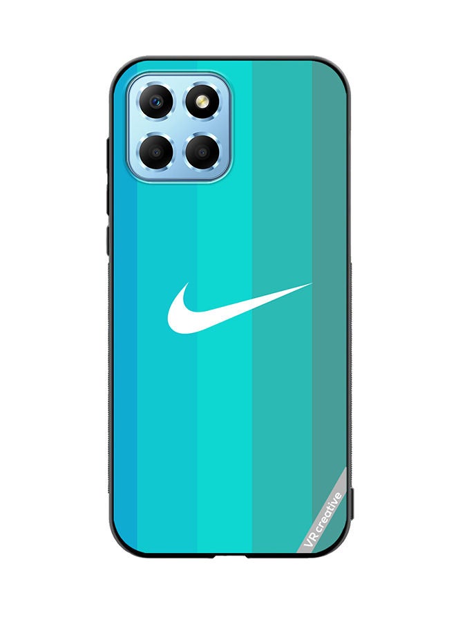 VR CREATIVE Protective Case Cover For Honor X8 5G Nike Logo Turquois Design Multicolour - Image 1