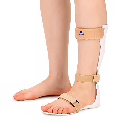 BELTWALA AFO Foot Drop Splint | Ankle & Foot Support Brace for Common Peroneal Nerve Palsy, Hemiplegia & Neurological Conditions | Polypropylene with Velcro Closure (Left, Medium, Size 7-8) - Image 1