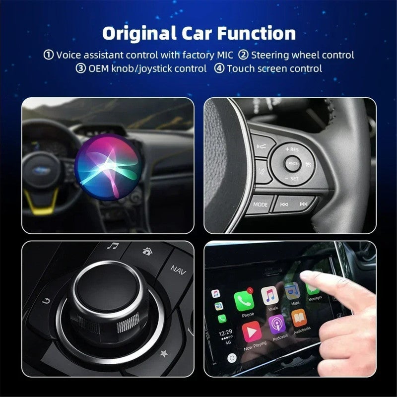 Wireless Carplay Adapter: 2-In-1 Newly Upgraded, Plug And Play, Fast Stable 5Ghz WiFi BT 5.0 Connection - Universal Compatibility, For Factory Wired Carplay Android Auto Enabled Cars - Image 4