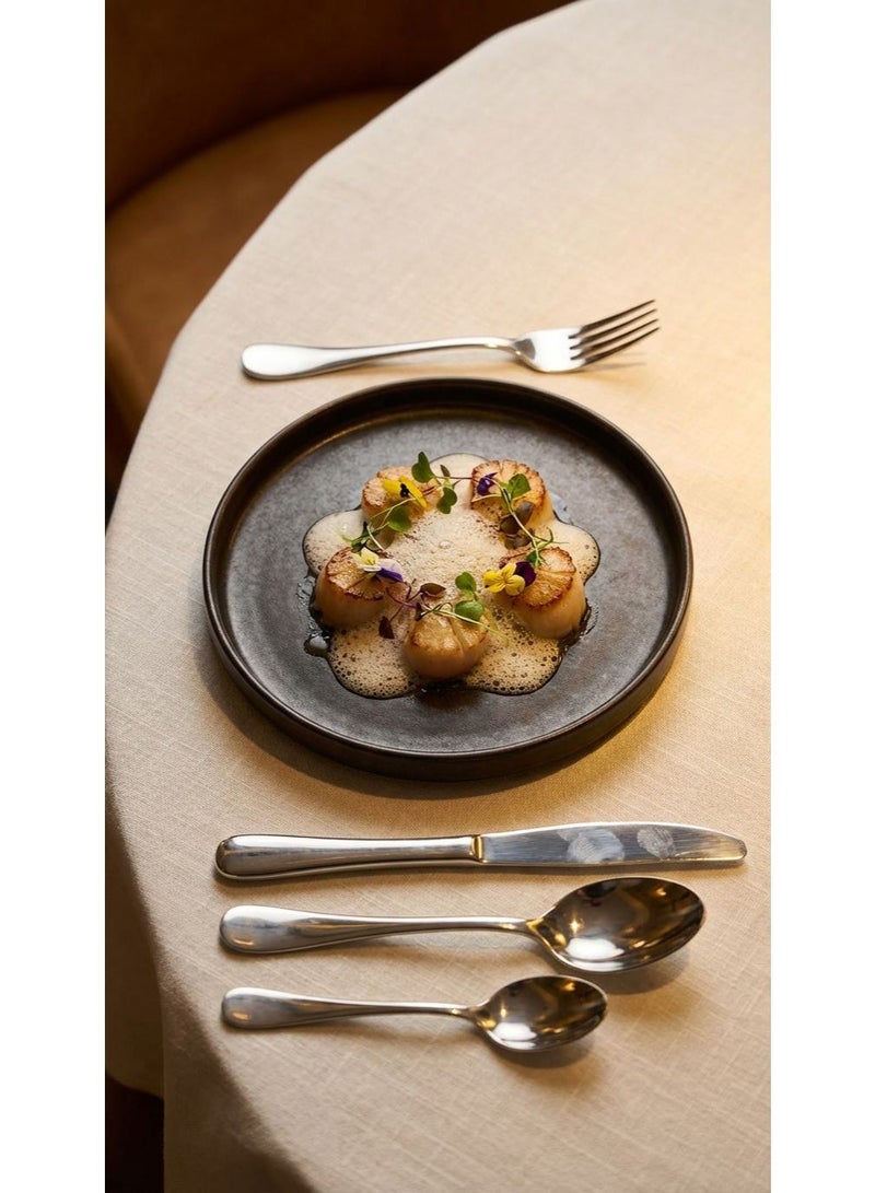 Noon East 24 Piece Flatware Cutlery Set, Stainless Steel Silverware Set for Home/Office/Party, Knife Fork Spoon Eating Utensils Set Service for 6, Mirror Polish & Dishwasher Safe CDM6009 - Image 2