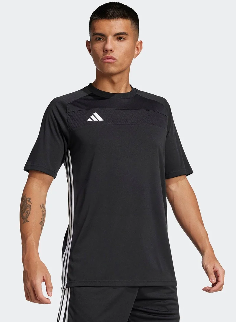 adidas قمصان كرة قدم رجالية سوداء تيرو إس جيه إس مقاس إكس سمول