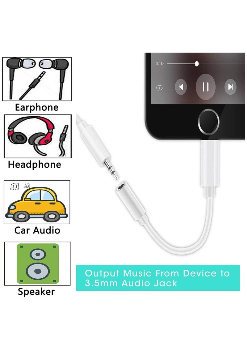 Generic Lightning Headphone Jack Adapter Dongle [ MFi Certified ] Earbuds Headphone Converter for Apple iPhone 12/12Pro/SE/11/Pro/Pro Max/XR/Xs/Xs Max/X/8/7,Music Control,Calling&Siri Supported  - Image 3