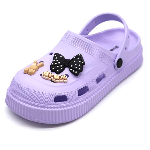 SVAAR Fashionable Comfortable Lightweight Platform Heels Clogs for Women's | Cushioned Footwear | Lightweight Slip-ons | Waterproof Sandals for Women Lavender - Image 2