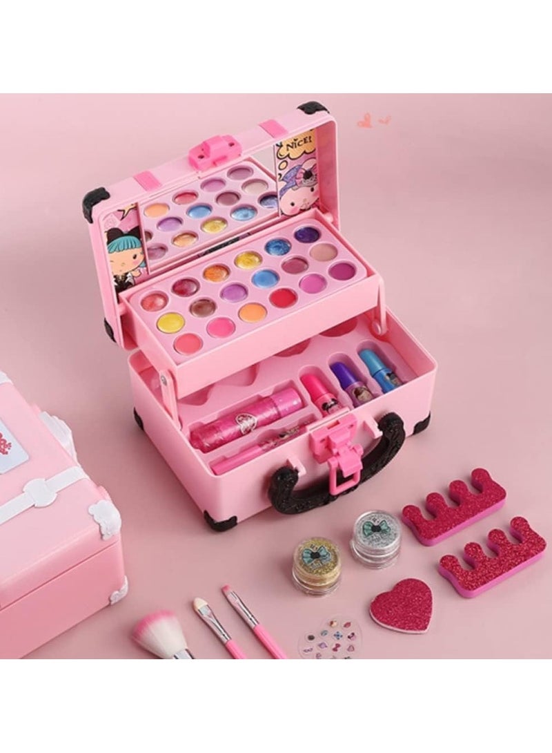 LIXADA Kids Makeup Kit with Storage Case for Girls Pretend Play Toys - Image 2