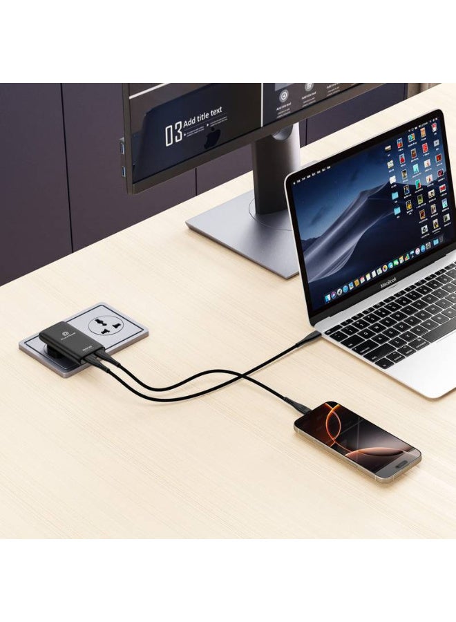 فون بلانيت PP-65W GaN3-UK – شاحن سريع فائق النحافة بقوة 65 واط بتقنية GaN3 مع شحن ذكي - Image 2