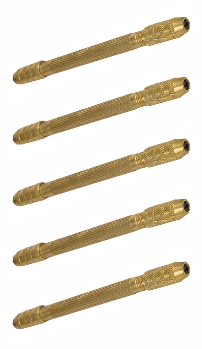 Thermo Pin Vise with 2 Collets (0–2.5mm) – Ideal for Jewelry Making, Watch Repair, Beading, Carving & Hobby Use. (Made of Brass) - Made in Bharat (5 Pieces) - Image 1