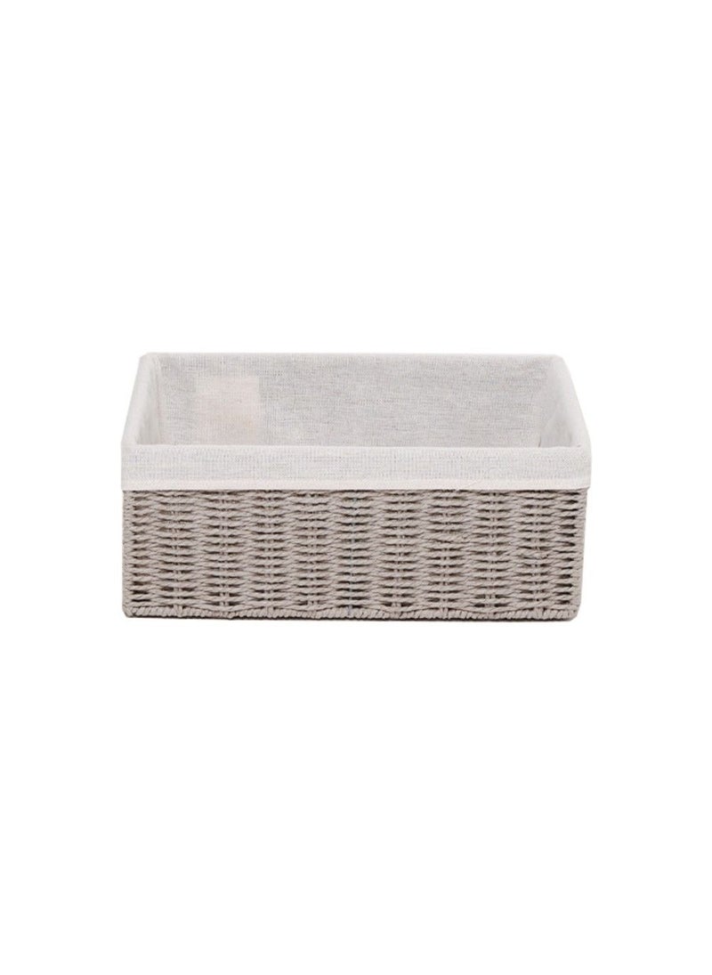 Homesmiths Homesmiths Medium Storage Basket Grey With Liner 32 X 24 X 12 Cm - Image 2