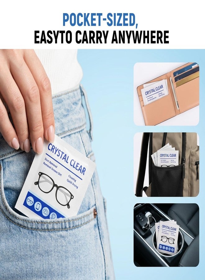 Cozeoa Eyeglass Cleaning Wipes, 200 Counts per Box, Individually Wrapped, Dust & Oil Stain Removal, Fast-Drying & Streak-Free, Safe for Eyeglasses, Phone Screens, Camera Lenses - Image 4