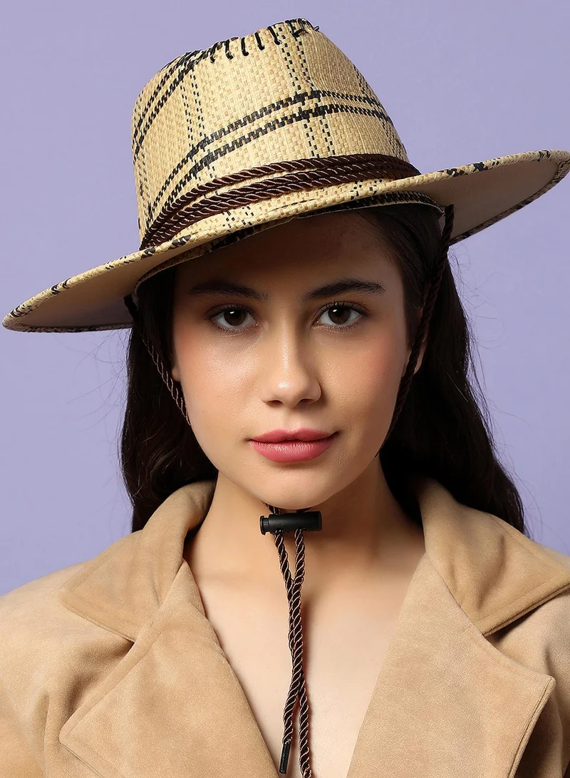 Haute Sauce Beige Textured Cowboy Hat