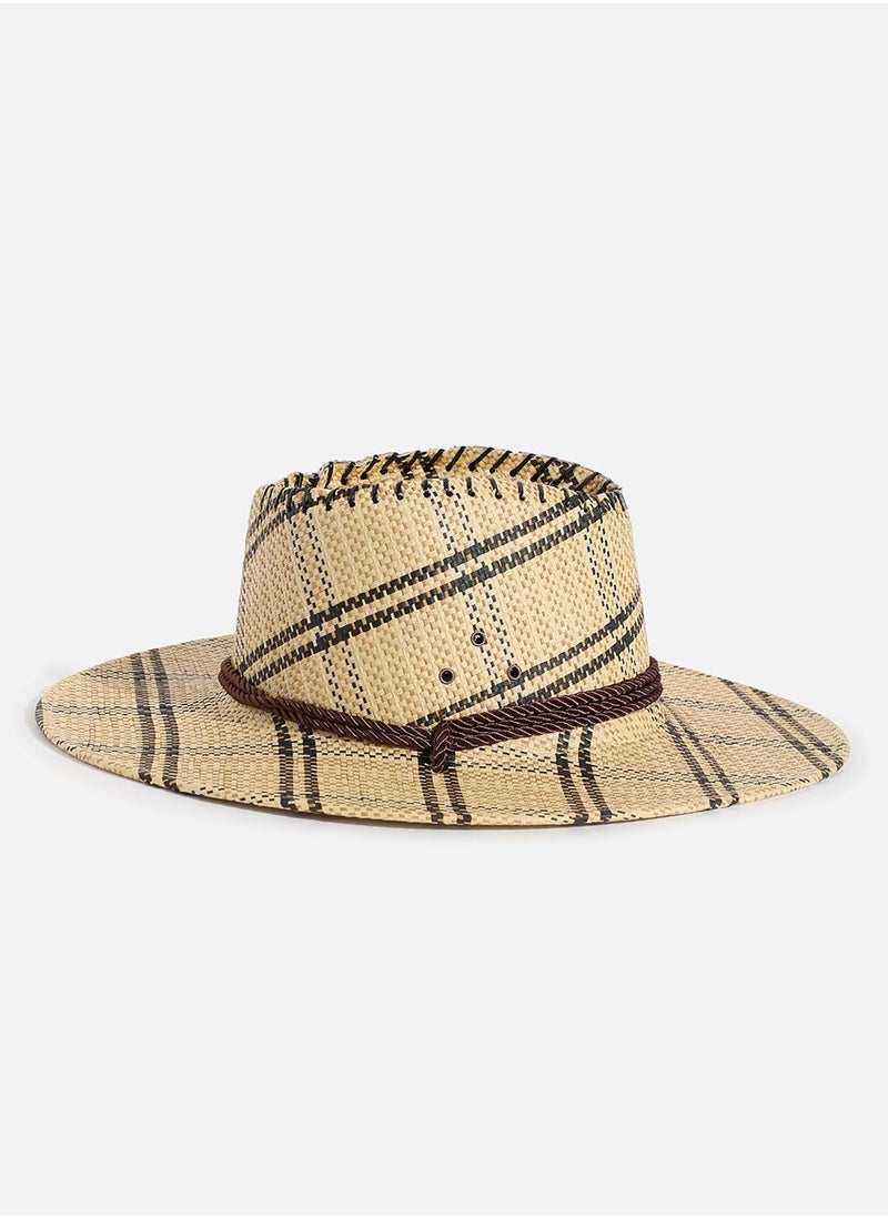 Haute Sauce Beige Textured Cowboy Hat  - Image 5
