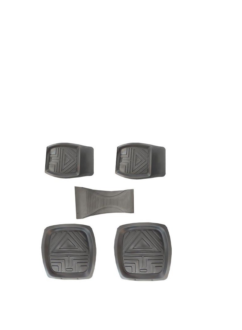 طقم بساط حوض، 5 قطع، مصري، لون أسود - Image 1