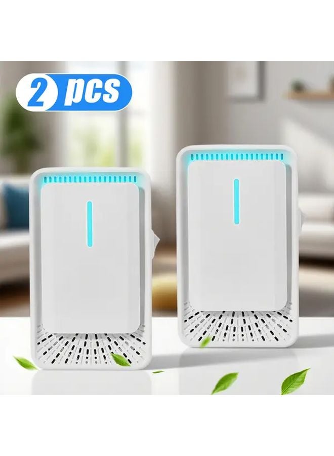 منقي الهواء الذكي 2 قطعة متعدد الوظائف محمول يزيل حبوب اللقاح وقشرة الحيوانات الأليفة ورائحة الشعر - Image 1