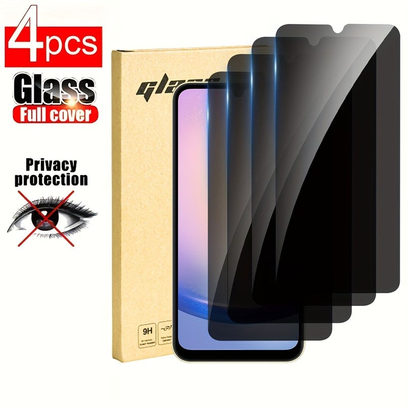 4pcs Privacy Tempered Glass Screen Protector for Galaxy S25 Ultra - Image 1