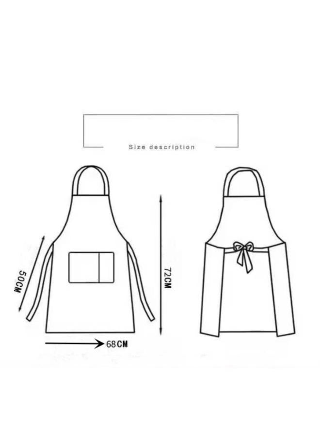 2 Pieces Household Cooking Apron Waterproof Apron Adult Bib Chef Baking Apron Kitchen Apron Housework - Image 2