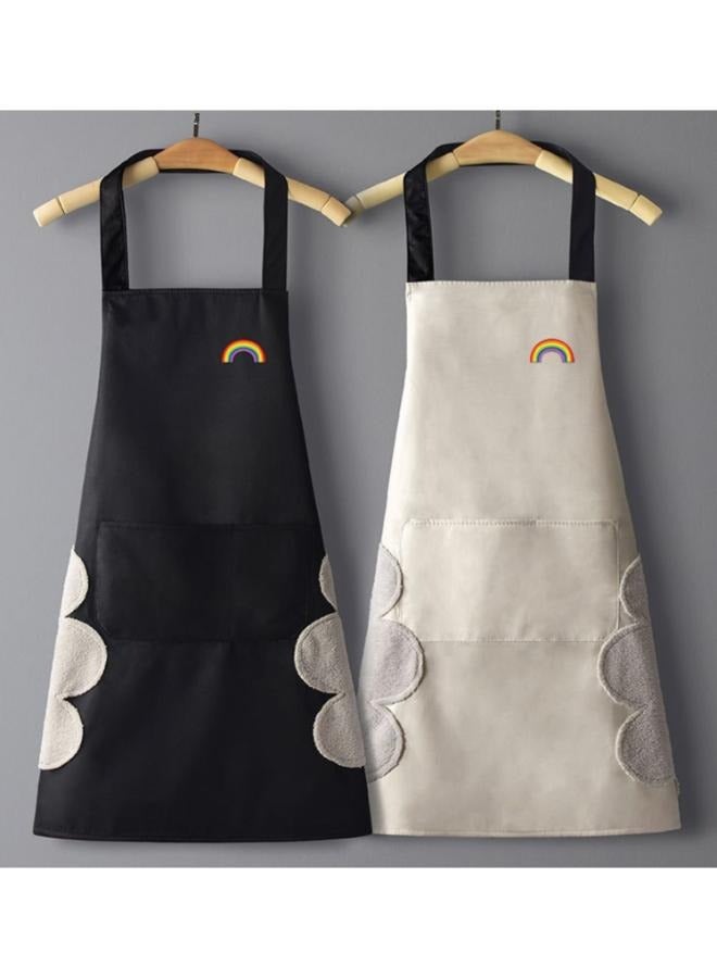 2 Pieces Household Cooking Apron Waterproof Apron Adult Bib Chef Baking Apron Kitchen Apron Housework - Image 1