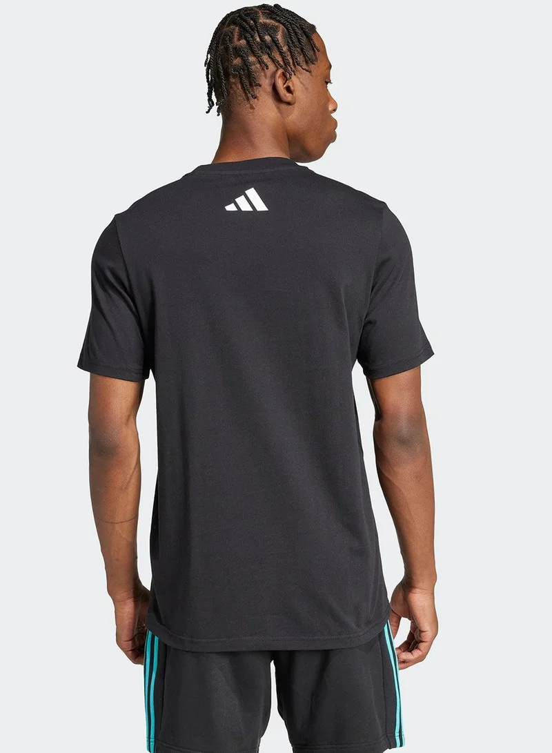 Adidas Mer Dna Gftee M Black Motorsport T-Shirts For Men XS