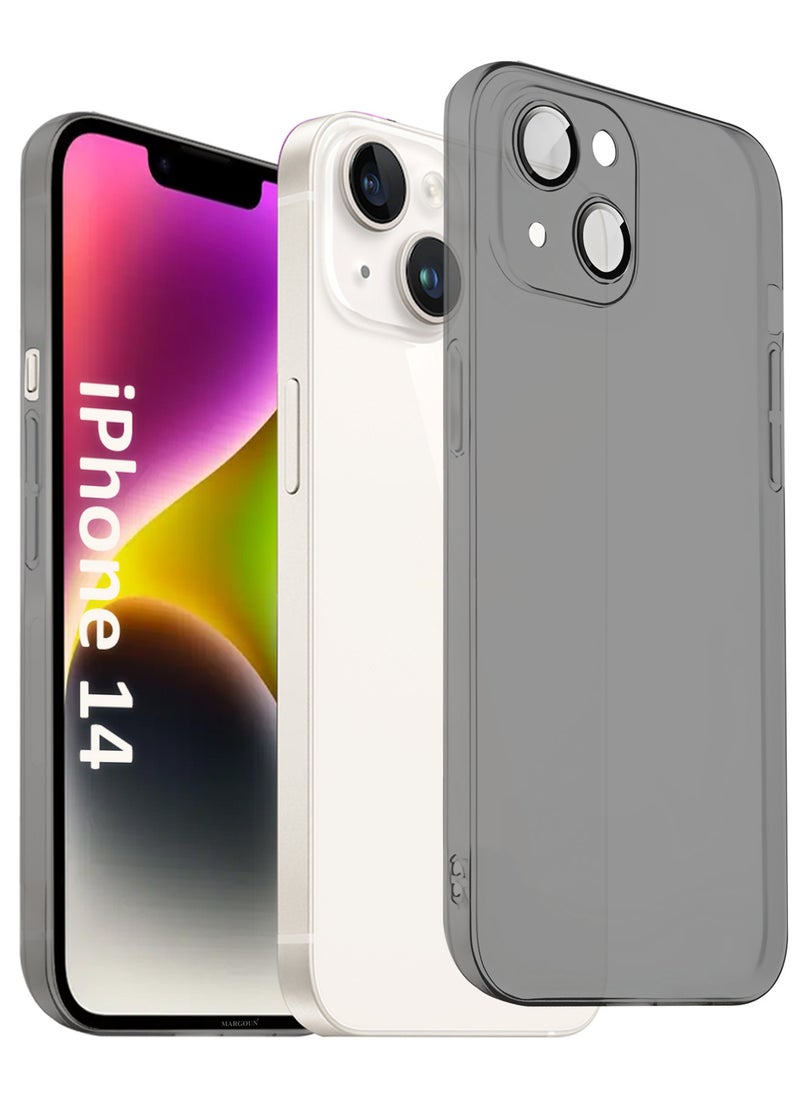CATANES (for iPhone 14) 2Packs Case Cover Air Skin Series Back Cover Sturdy Durable Thin Case Drop Protection Cover - Transparent Grey  - Image 3