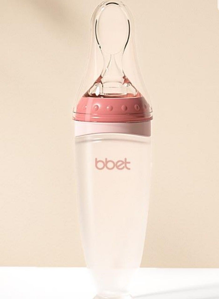 Baby Rice Spoon Bottle Squeeze Feeding Spoon Silicone Soft Spoon Baby's Complementary Food Tools - Image 1