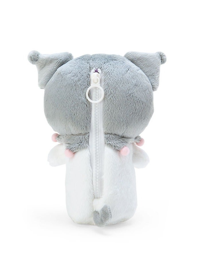 عام حقيبة أقلام ذات رفم بتصميم دمية من الدمى المزجية من القط والكولومي والكلاب الحلوة المطهرة بالقرفة. وتستخدم كحقيبة تخزين أيضًا. - Image 2