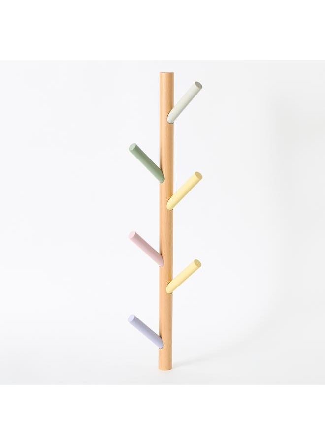 Home Box Tree Shape Wooden Wall Hook - 14x5.6x60 cm  - Image 5