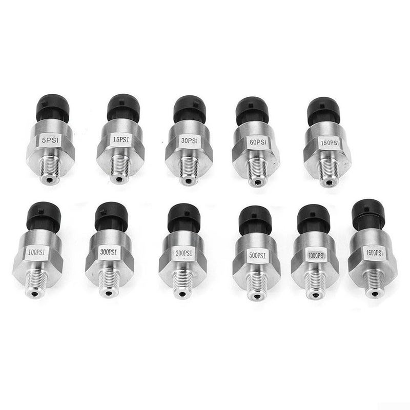 1000psi Pressure Sensor Transmitter 5V 18 Inch NPT For Fuel Air Compact Fuel Pressure Transducer - Image 2
