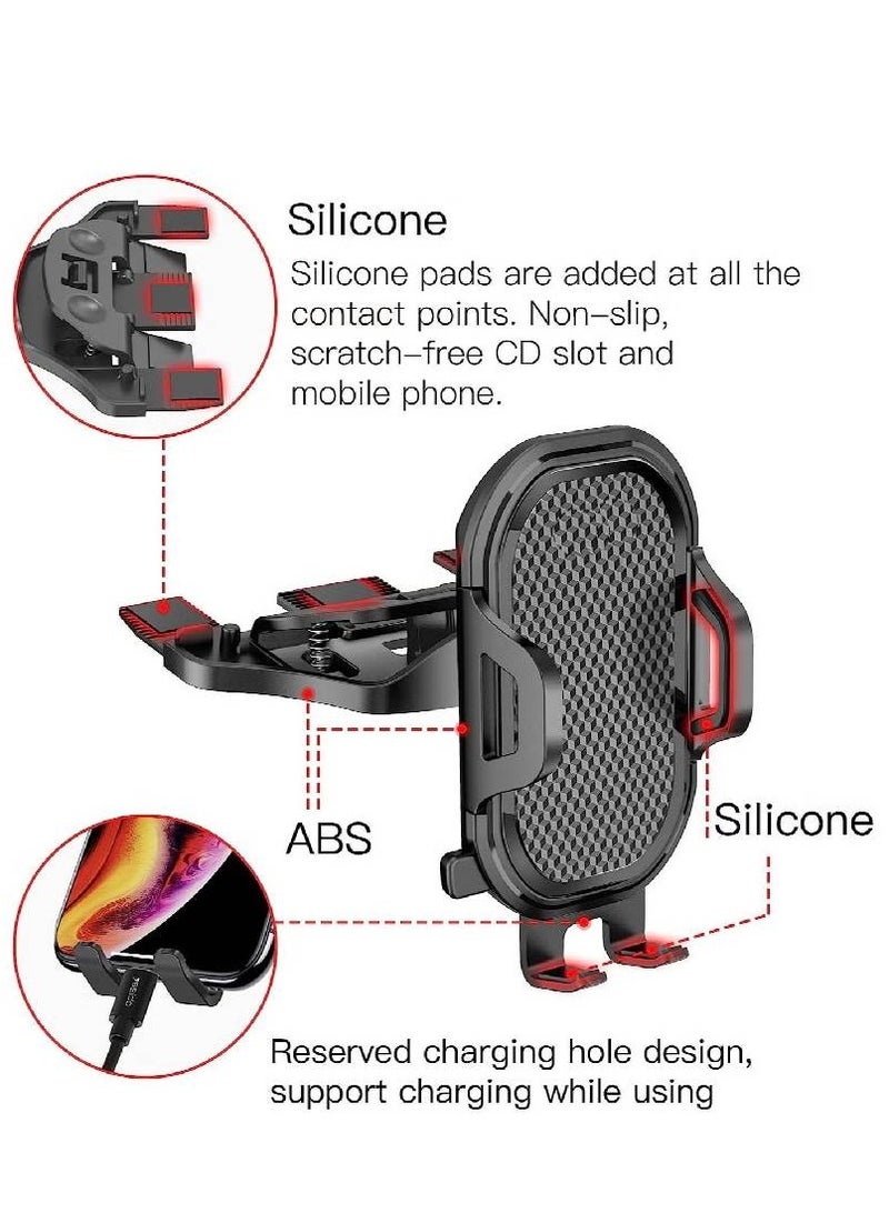 LIXES Universal Air Vent CD Slot Car Cell Phone Holder Compatible with iPhone 12/11Pro/Xs MAX/XR/8, Galaxy S20/S10+/S9 - Image 3