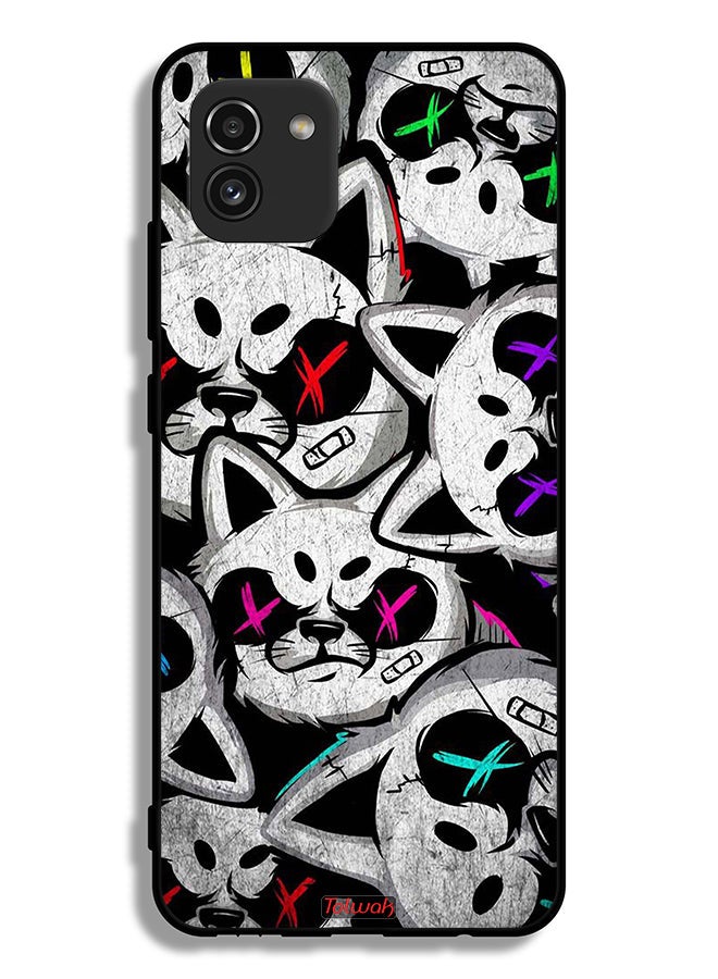 Tolwak Samsung Galaxy A03 Protective Case Cover Marshmallow Cats - Image 1