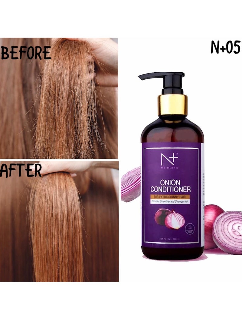 N Plus Professional Onion Conditioner for Hair Strengthening and Softening, Natural Nutrient, Shining hair - Image 2