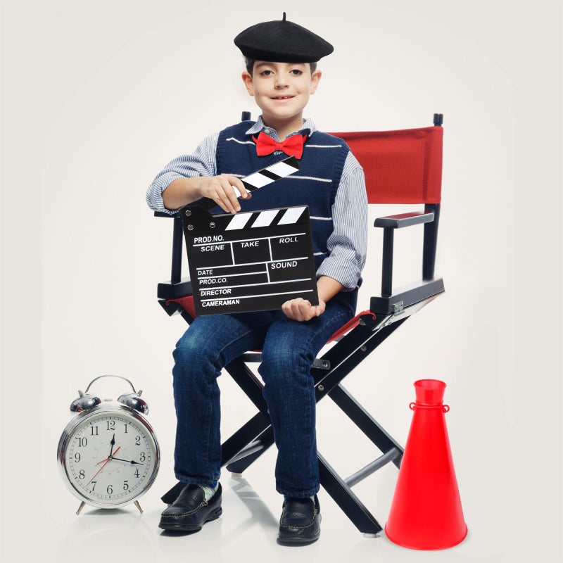 Yewong 4 Pieces Kids Director Costume Accessories Set For Filmmaker Awards Career Day Dress Up Movie Night Party Supplies (Set A) - Image 5