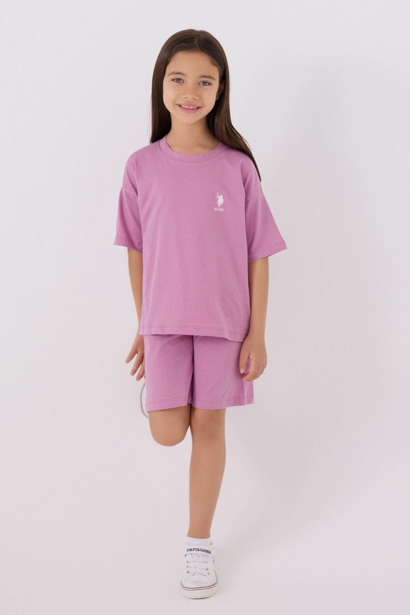 U.S. Polo Assn. Girls Rose Bermuda Set  - Image 1