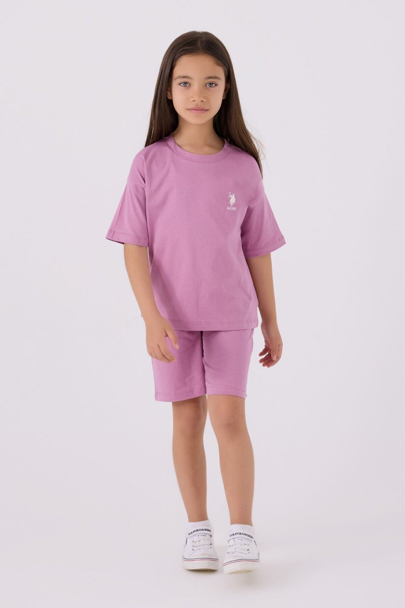 U.S. Polo Assn. Girls Rose Bermuda Set  - Image 3